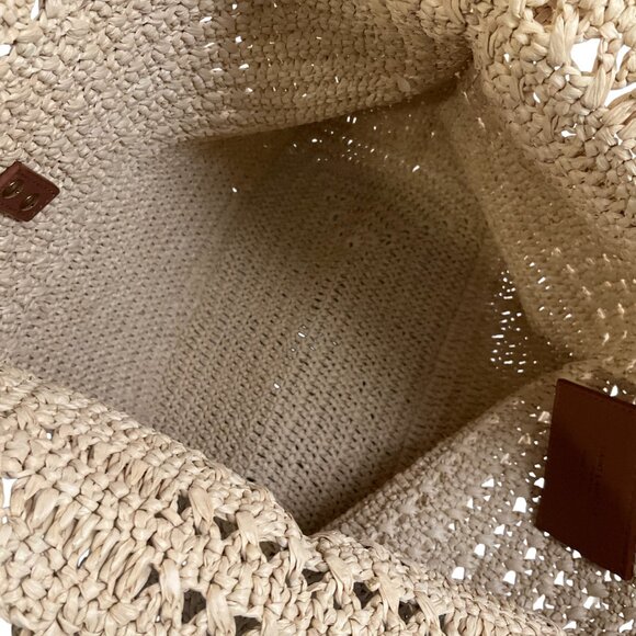 Yves Saint Laurent Le 5A7 Raffia Hobo Crossbody Bag - Picture 10 of 10